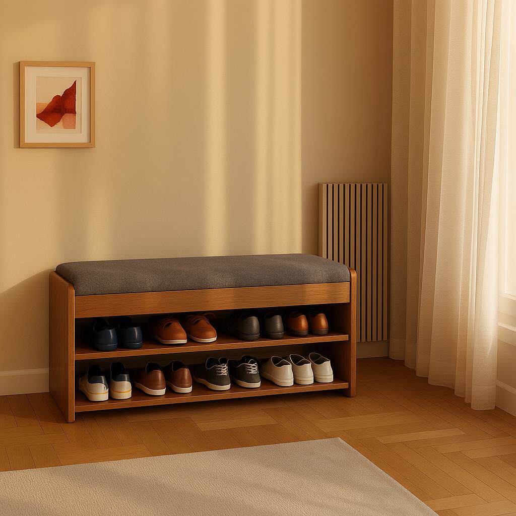 入户换鞋凳门口家用可收纳小窄鞋柜轻奢高级感带坐储物鞋架小尺寸
