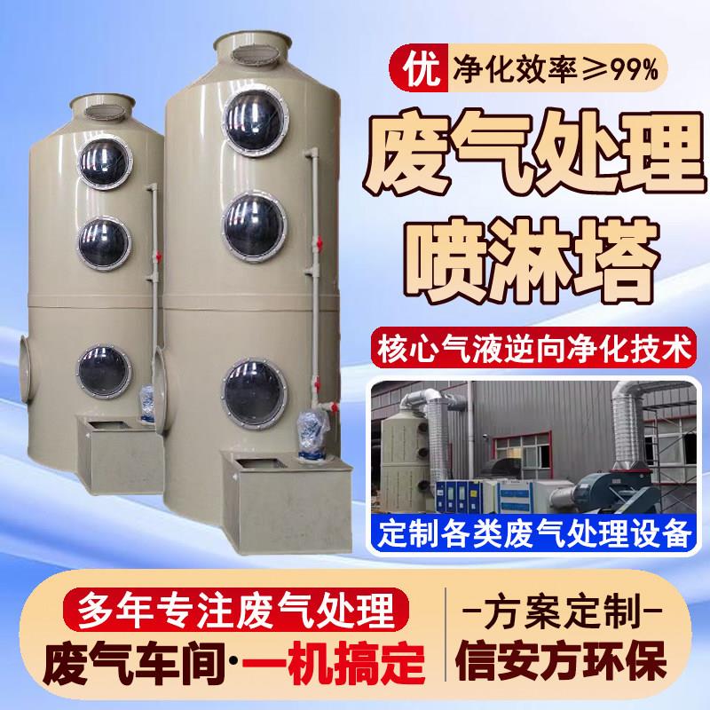 pp喷淋塔废气处理设备酸雾净化洗涤塔除臭除尘除雾器环保型水洗塔