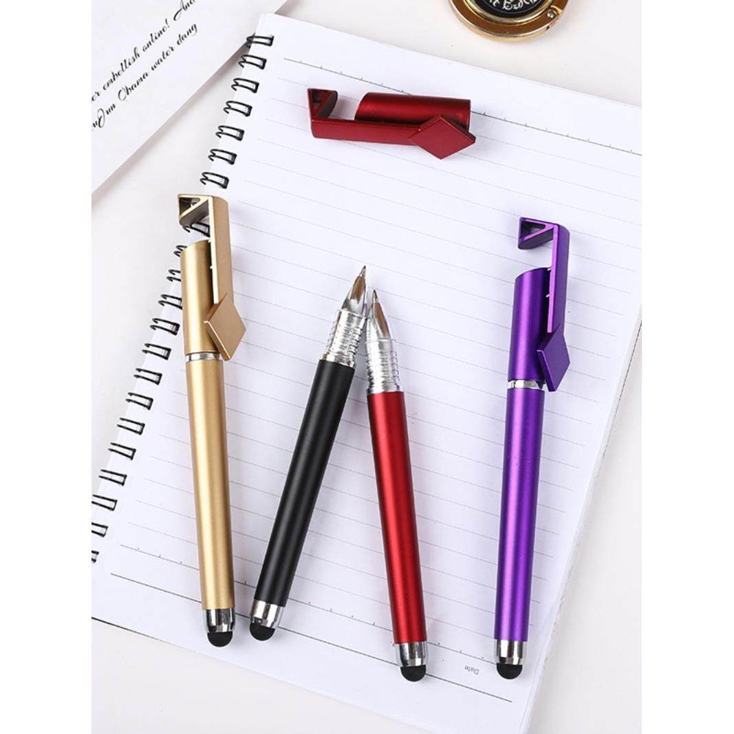 广告笔定做扫码中性笔二维码手机支架触屏笔签字笔定制印刷碳素笔