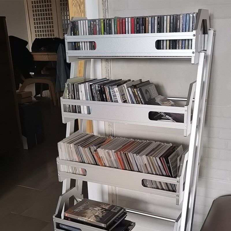 cd架全铝金属桌面CD收纳架展示架碟片架黑胶唱片整理架多层组合