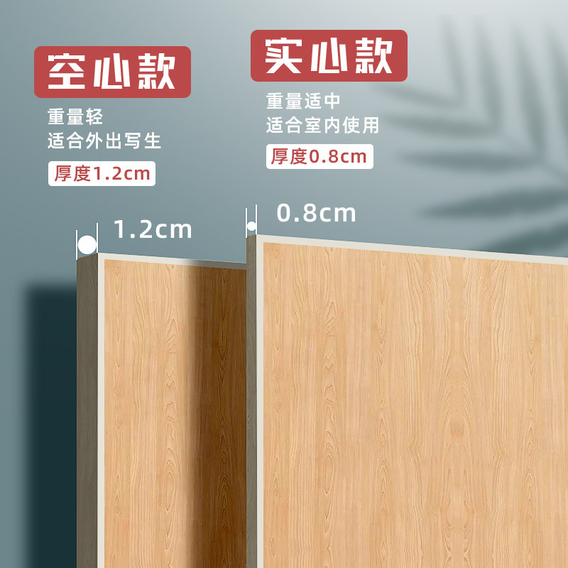 美术生专用4k椴木画板木质素描实心a22k画架4开8k画画板2开素描工