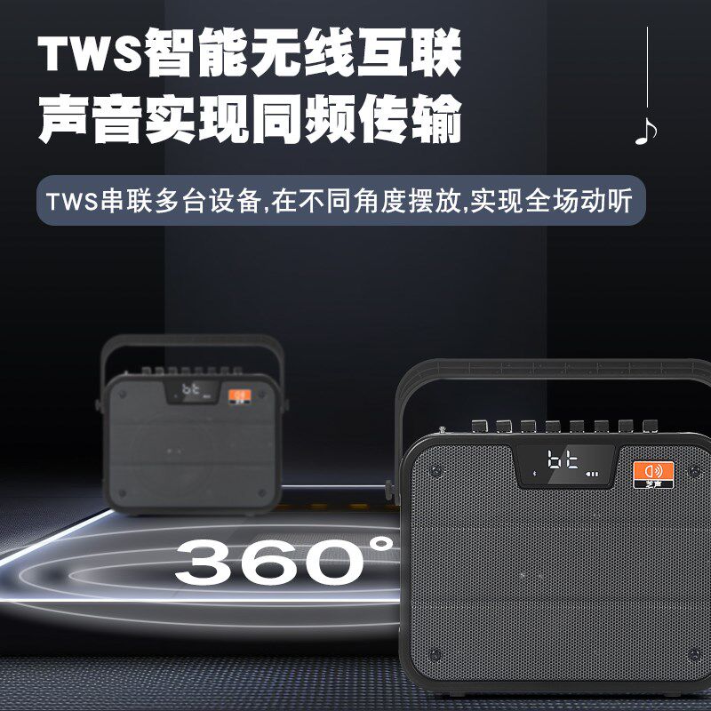 乐器无线扩音器二胡葫芦丝笛子萧小提琴教师上课户外唱歌蓝牙音响