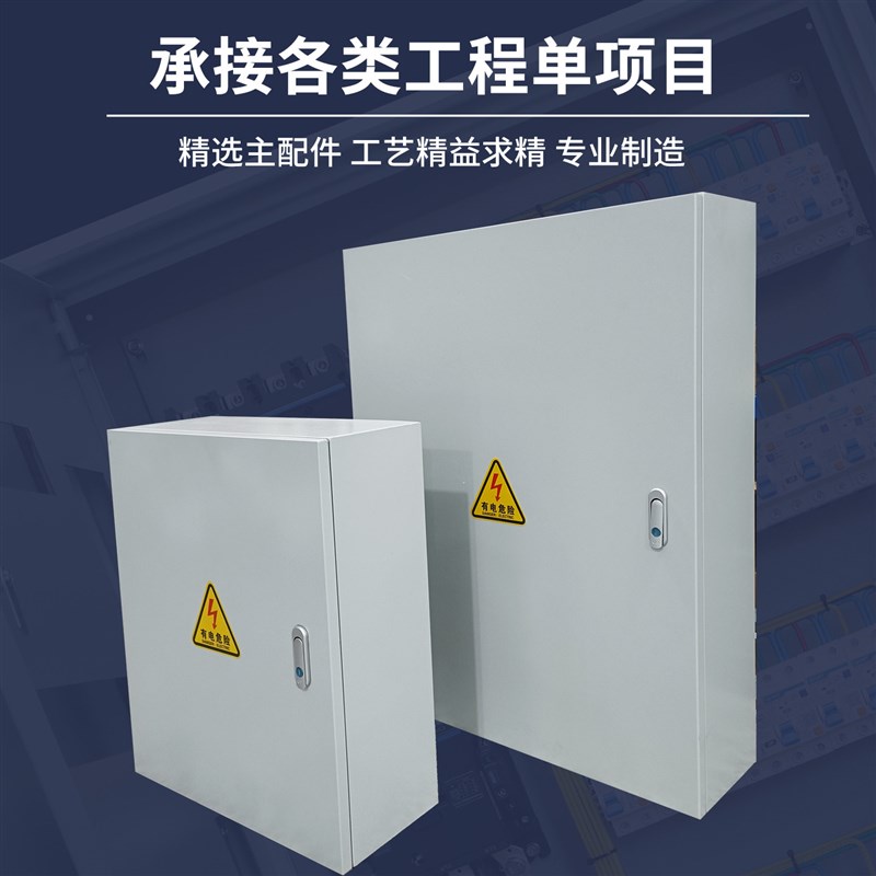 双层门配电箱低压成套组装双门室内明装挂墙基业箱内外开门控制箱
