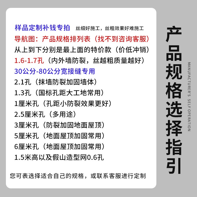 热浸镀锌抹墙抹灰钢丝网建筑外墙挂网粉刷批荡砌墙面防裂内墙铁丝