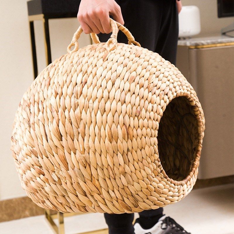 宠物窝猫狗窝玩耍攀爬铲屎官猫奴猫主子泰迪专用手工藤编