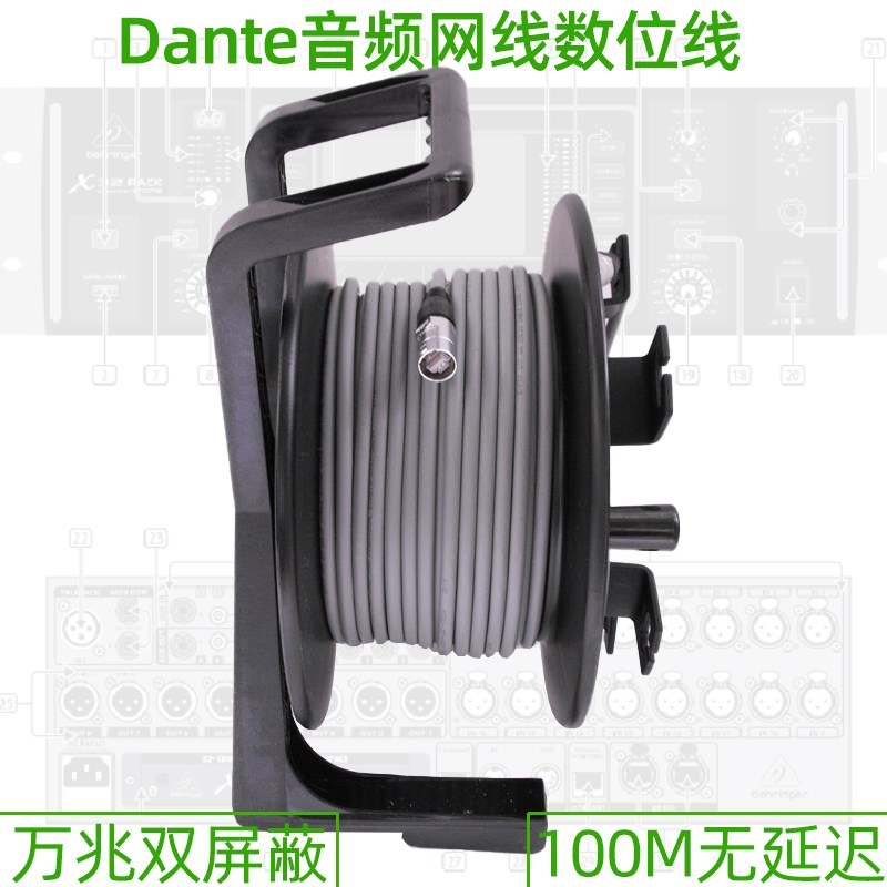 AES数位线Dante音频网线M32 调音台网络双屏万兆卡农口高速数字线