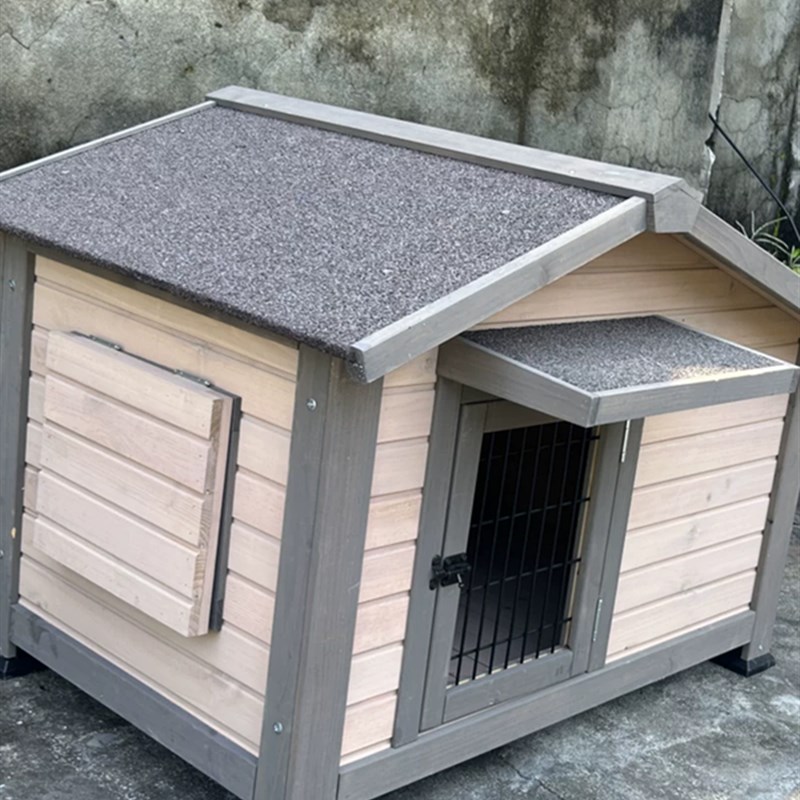 狗屋室外防雨防寒四季通用狗窝小型犬实木狗窝博美泰迪宠物别墅