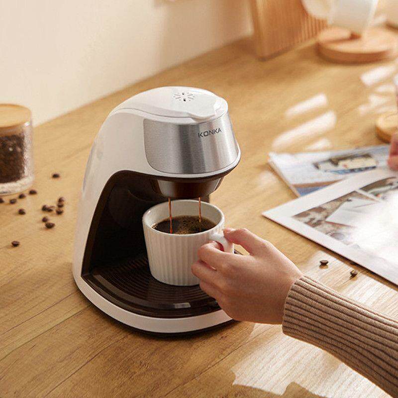 咖啡机家用小型全自动咖啡机办公室冲泡煮花茶机滴漏式咖啡机