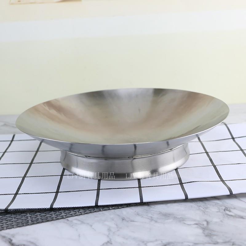 不锈钢馅碟果盆果篮304不锈钢水果盘料理盘馅盆饺子盘馅料盘