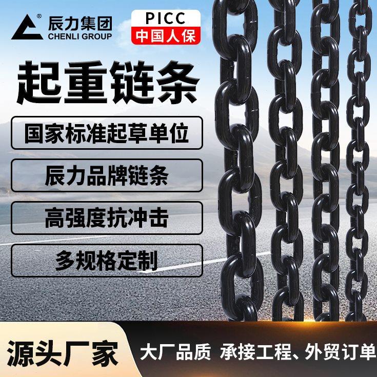河北辰力 G100级起重链条 发黑工艺吊索具吊桥锁链 工业葫芦链条