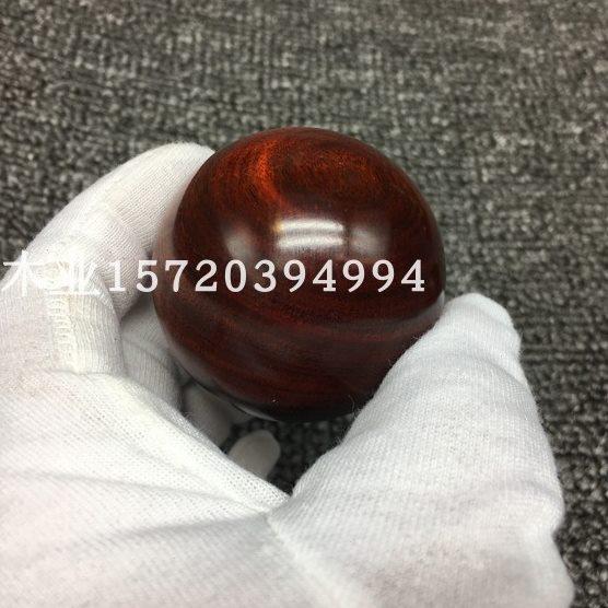 小叶紫檀木手球保健球红木赞比亚血檀健身手球实木手握按摩手转球