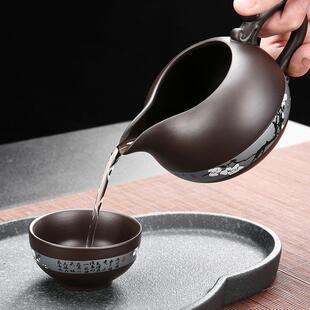 高端紫砂茶具套装 .Mengsikia 家用客厅轻奢复古茶壶杯盖碗办公送