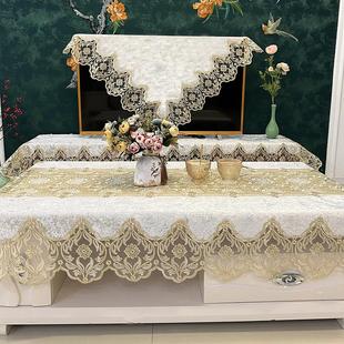 蕾丝茶几桌布电视柜餐桌桌布家用客厅布艺高级感餐桌布茶几布 欧式