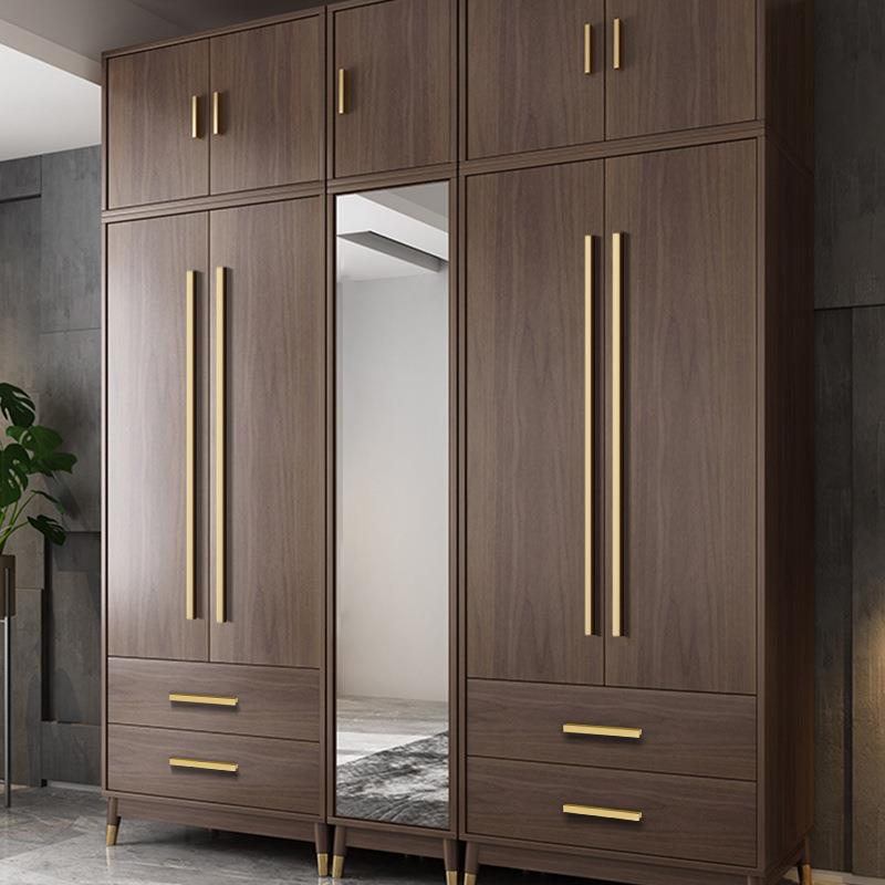 厂家 黄铜柜门加长金色拉手 现代简约抽屉橱柜长条铜拉手L型