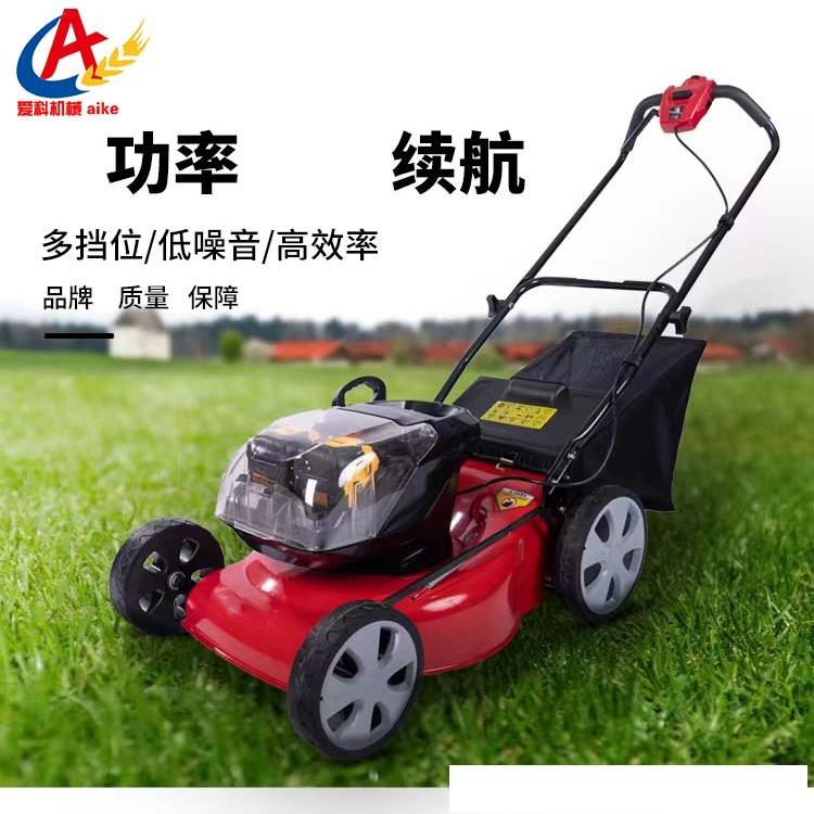 锂电池电动割草机除草果机充电式8档无刷手推电动割草机小型家用