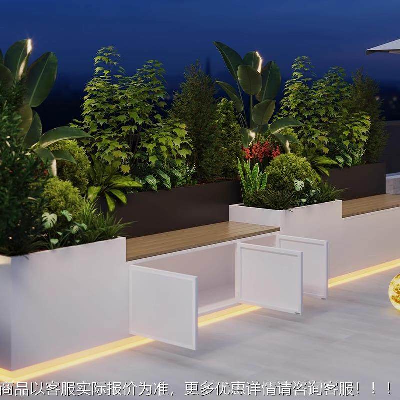 户外花箱座椅带柜钢阳台造坐8433景防腐木长椅门凳组合庭院不锈种,鲜花速递/花卉仿真/绿植园艺,花架,淘宝优惠券,粉丝福利购,淘宝优惠卷