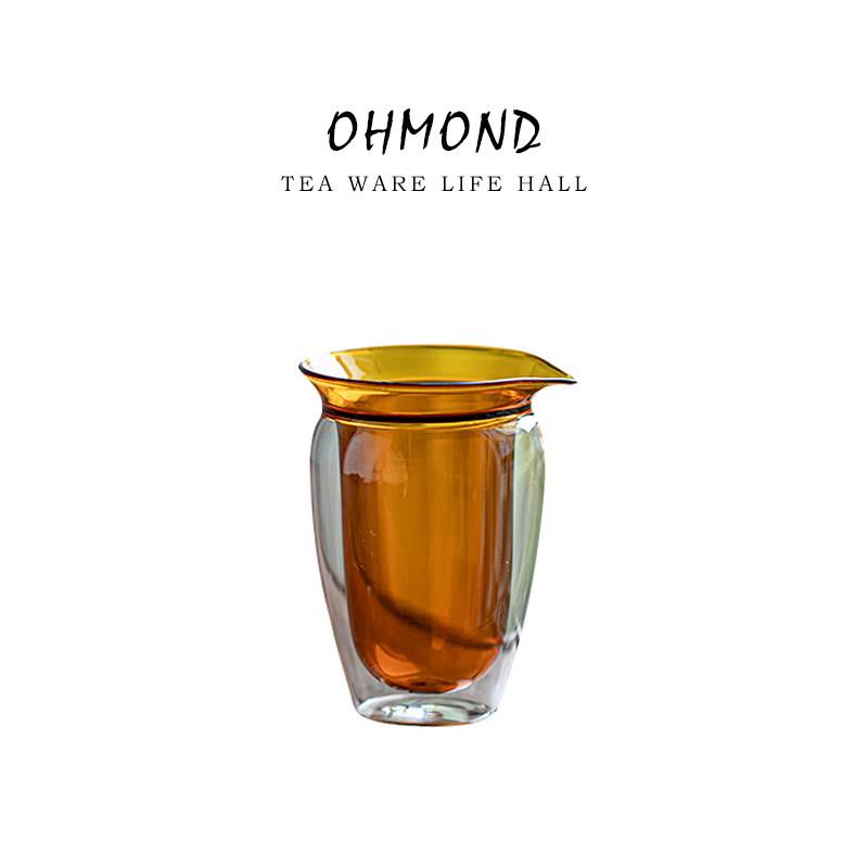 OHMOND | 双层防烫耐热玻璃公道杯 高级感小容量高硼硅分茶器匀杯