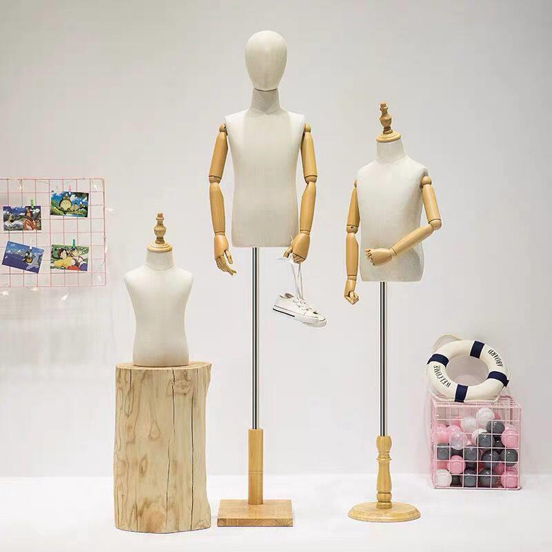 儿童模特道具男女小孩展示架童装店人台橱窗半身宝宝童模特展示架