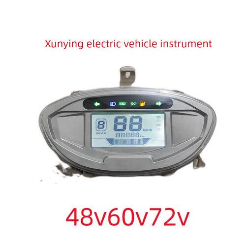 迅鹰电动车聚英72V液晶仪表盘两轮战神电瓶车48显示屏60V总成码表