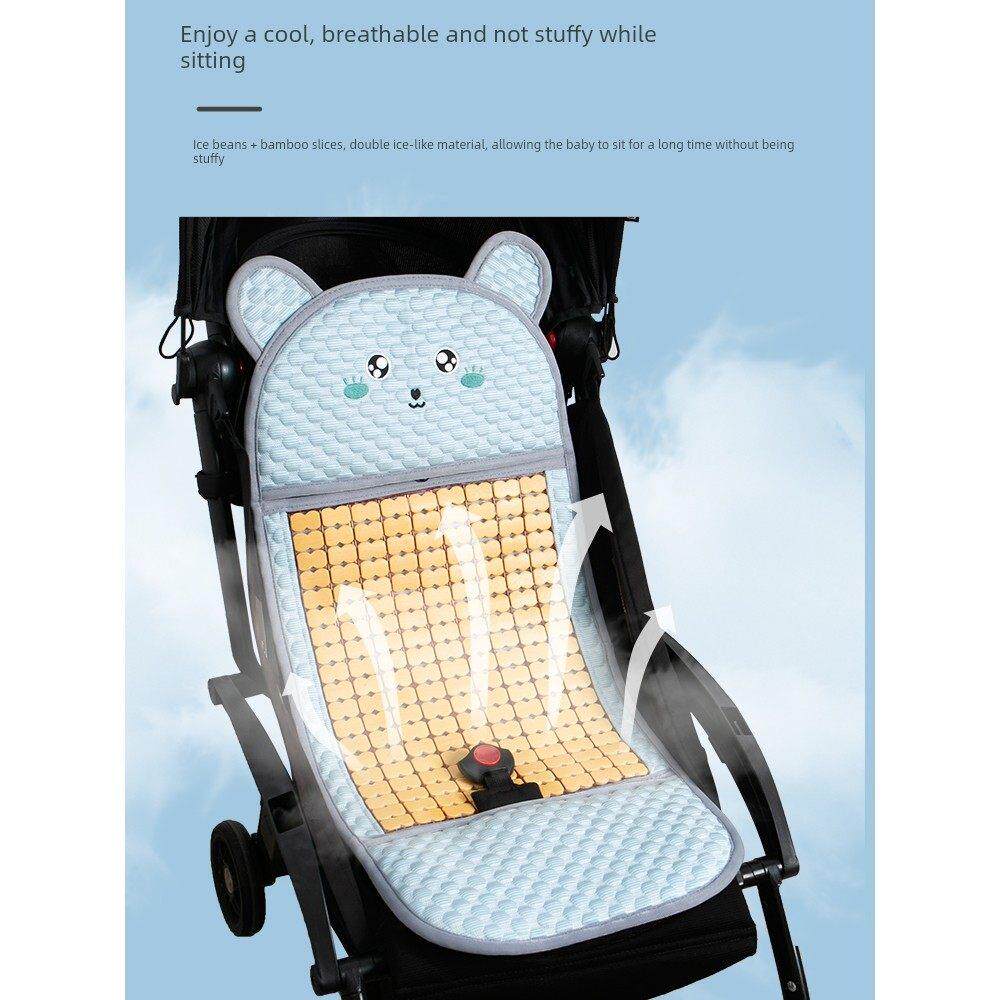 十月水晶婴儿车坐垫婴儿车坐垫婴儿冰丝垫夏季儿童竹垫安全座椅