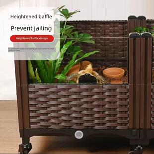 黄缘龟饲养箱专用造景生态养殖箱加深彷野半水龟别墅种植箱亚克力