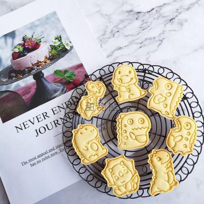 Titibear 新款日式3D立体卡通动物饼干切模小恐龙饼干模具亲子DIY
