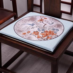 红木沙发坐垫圈椅垫太师椅垫子220官帽椅防滑家用椅垫定制 新中式