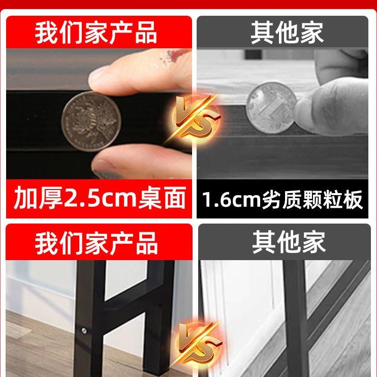 吧台桌简易靠墙商用窄桌子家用阳台长条桌休闲奶茶店高脚桌椅组合