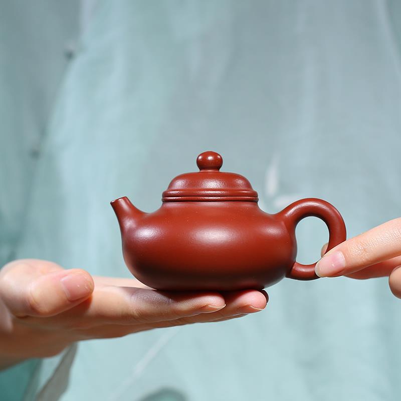 宜兴纯全手工紫砂壶原矿大红袍小品容天壶功夫家用泡茶壶套装特价