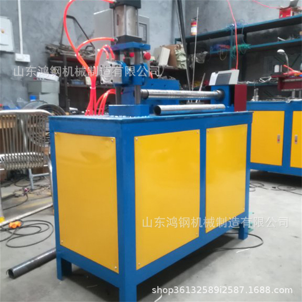 全自动气动压花机 不锈钢管滚花机 大门门把手滚花压痕机