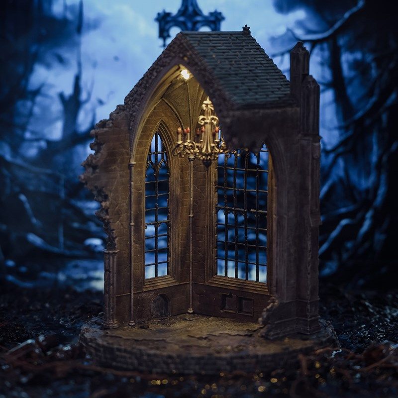 【暗黑系列】迷你修道院场景微缩模型装饰手办摆件  创意礼物,模玩/动漫/周边/娃圈三坑/桌游,BJD场景道具娃屋,淘宝优惠券,粉丝福利购,淘宝优惠卷