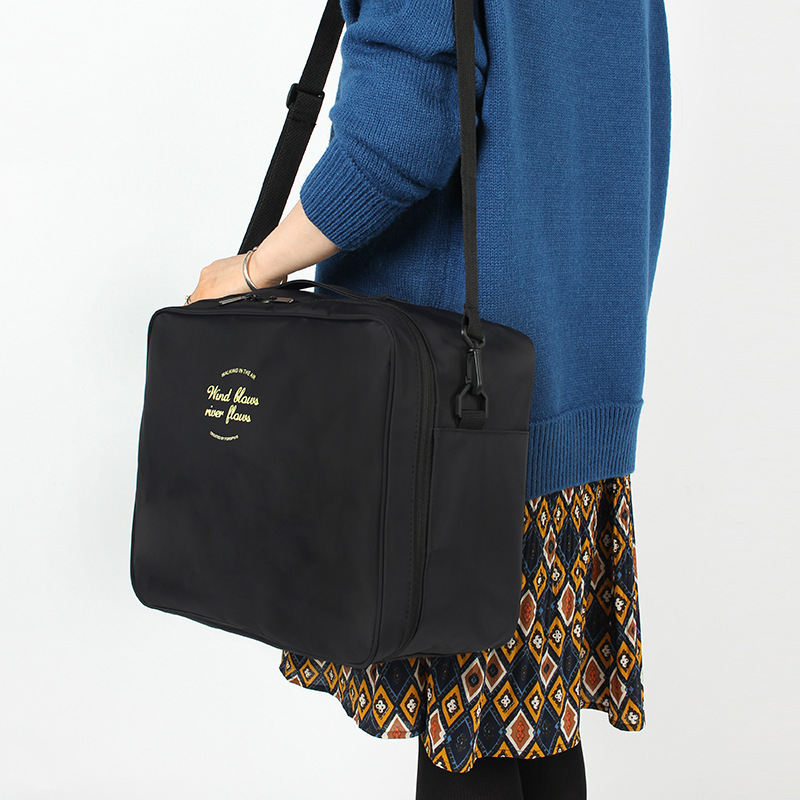 2022大容量短途时尚单肩包旅游拉杆旅行社尼龙手提旅行袋商务包