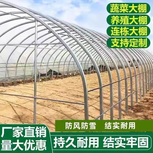 椭圆管养殖大棚骨架全套温室蔬菜种植大棚养鸡鸭鹅猪牛羊保温大棚