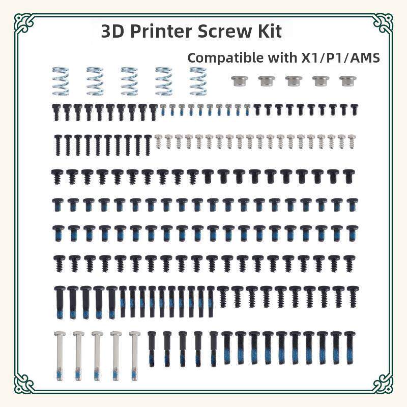 适用于竹X1/P1/Ams螺丝包套件DIY组件3D打印机配件