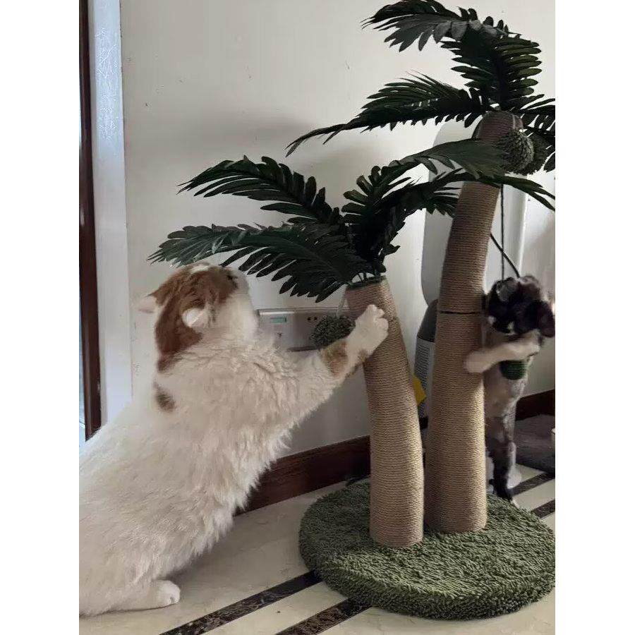 猫爬架椰树猫抓板爬树猫树磨爪不掉屑猫窝猫抓架剑麻猫抓柱猫架子