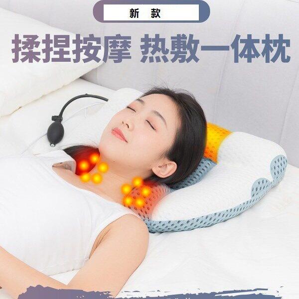 颈椎按摩枕头修护颈椎助热疗圆枕护颈睡眠枕头好睡劲椎睡