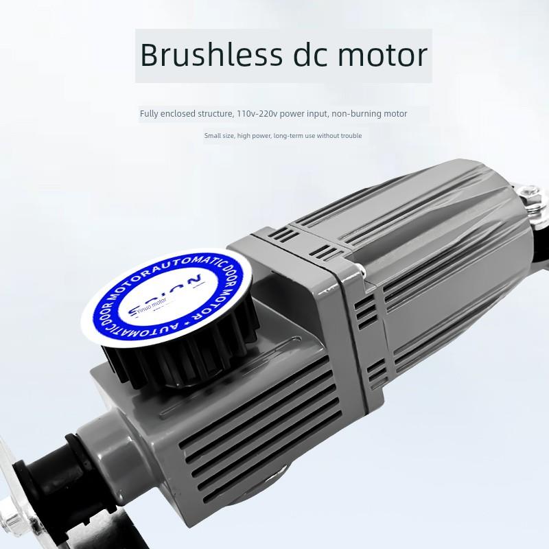 斯派昂通用自动玻璃门感应门机组电机及吊轮和尾轮配件可手动通用