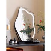 2025新款 梳妆台化妆镜美妆镜云朵led带台式 桌面家用卧室镜子高级