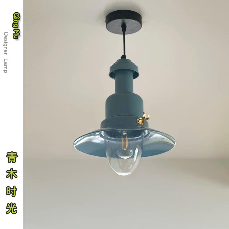 覆古工业风民宿咖啡厅餐桌吧台吊灯法式中古玄关阳台包豪斯吊线灯