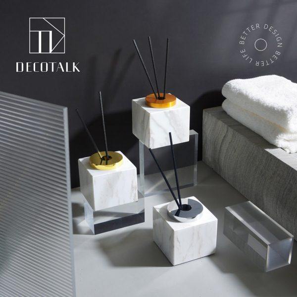 DecoTalk轻奢大理石香薰摆件香氛精油扩香瓶样板间客厅浴室散香器,家居饰品,散香器,淘宝优惠券,粉丝福利购,淘宝优惠卷