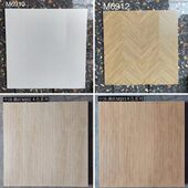 卫生间洗手台背景格栅木纹墙砖客厅餐厅搓衣板哑光防滑地砖60x60