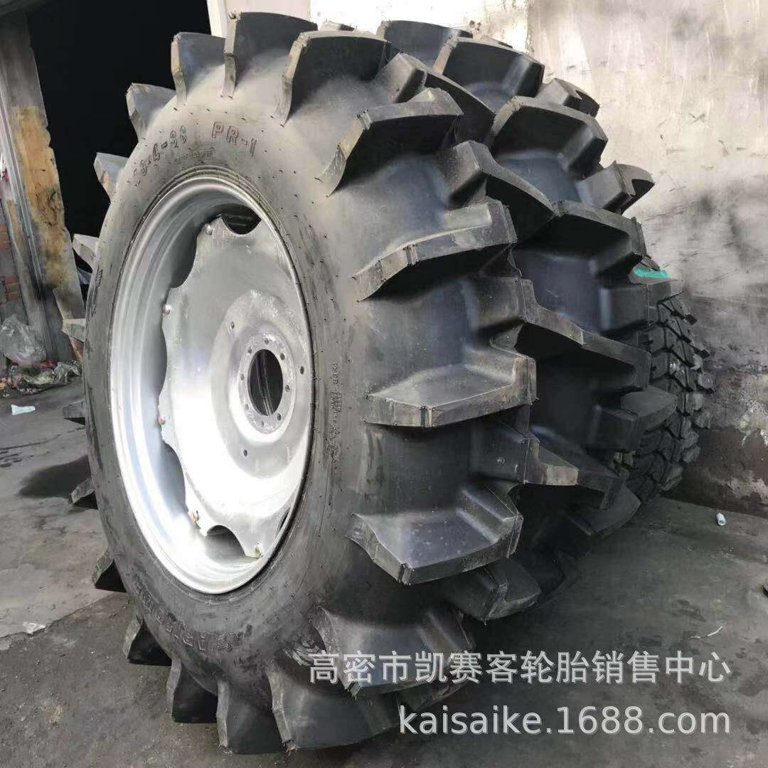 灌溉水田轮胎 18.4-38人字高花加深稻田农用拖拉机轮徐州甲子