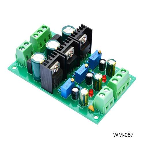 LM317LM337三端正负可调双三路整流滤波稳压电源板调压模块