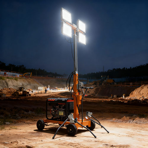 5米大功率移动式照明灯车金卤灯节能 移动升降灯塔 夜间作业专用
