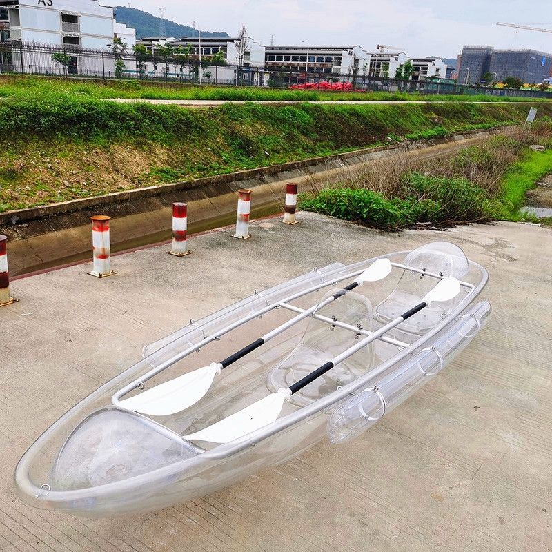 厂家直供网红2023年便宜的透明独木舟隐形的kakay船PC透明船