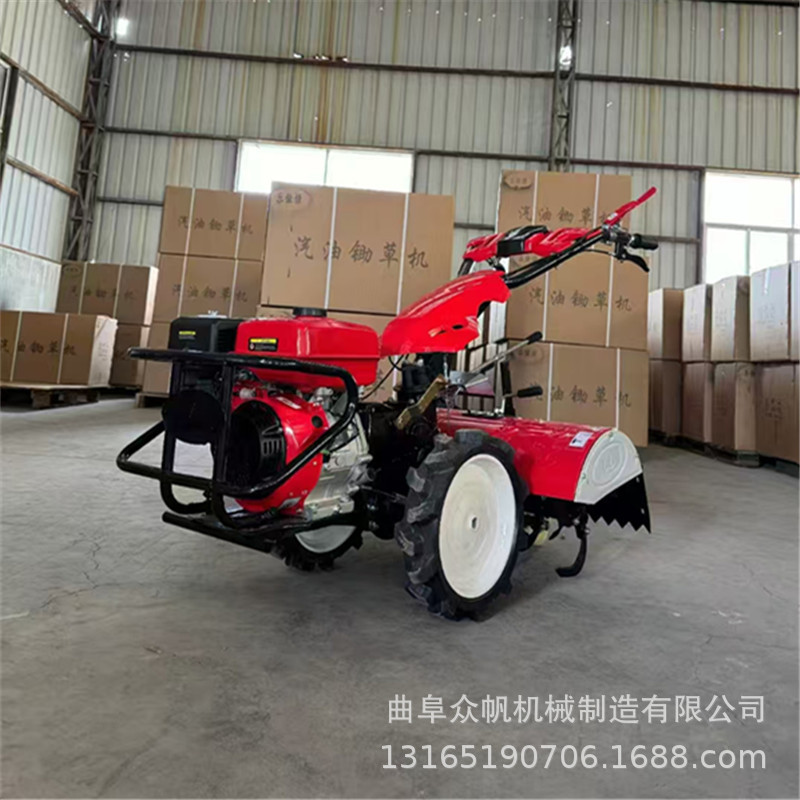新款四驱微耕机耕地开沟柴油汽油新型多功能犁地旋耕机水田