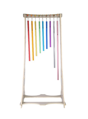 9管音管音乐风铃木支架 SOLFEGGIO PIPES STAND FLOOR CHIME