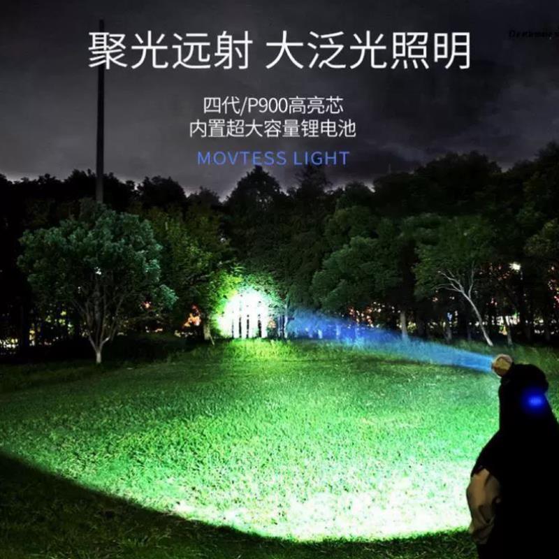 。照黄鳝头灯纯黄光大口径头戴式强光可充电野外超亮远射手电筒钓