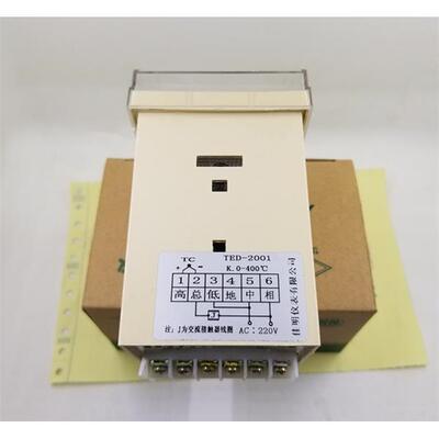 2TED指针式温控仪烤箱温控度表TED-2001 E 分号K 0-400度7X72MM