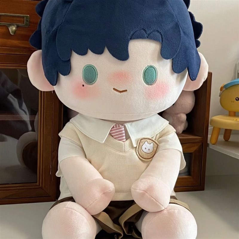 学院制服40cm坐姿棉花t娃娃衣服套装一番栗猫学院换装娃衣校服套